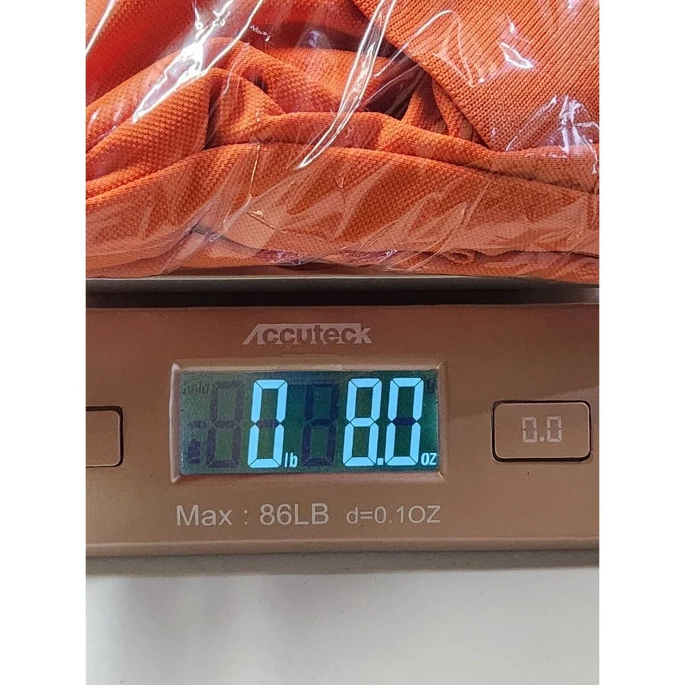 Pebble Beach Performance Polo Shirt Mens Golf Orange Stripped Size Medium - Picture 11 of 12